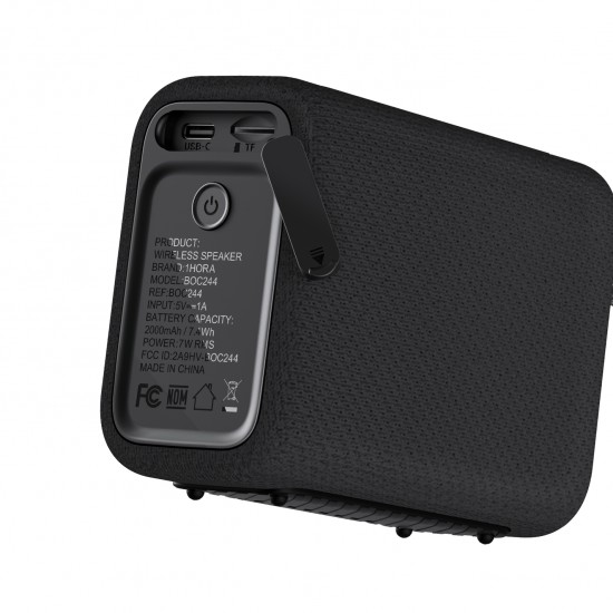 Speaker Wireless Bluetooth 1Hora 5.6H - Boc244 Black